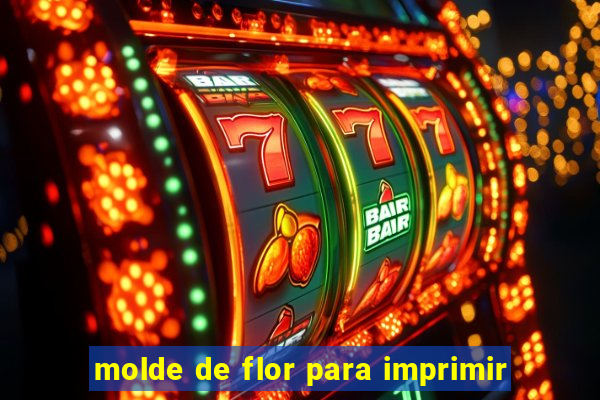 molde de flor para imprimir